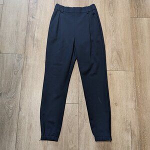 NWT St John Collection Women's Pants Navy Blue Sz 0 Pleated, Pockets